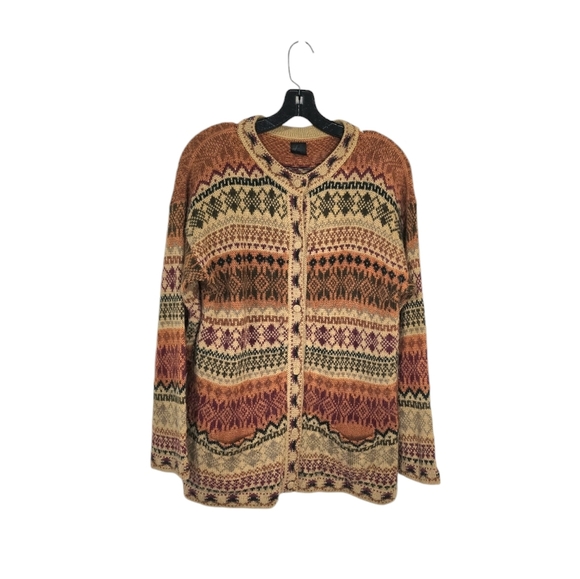 ML Kessler and Co 100% Alpaca Wool Cardigan Handmade in Peru Medium - Picture 1 of 8